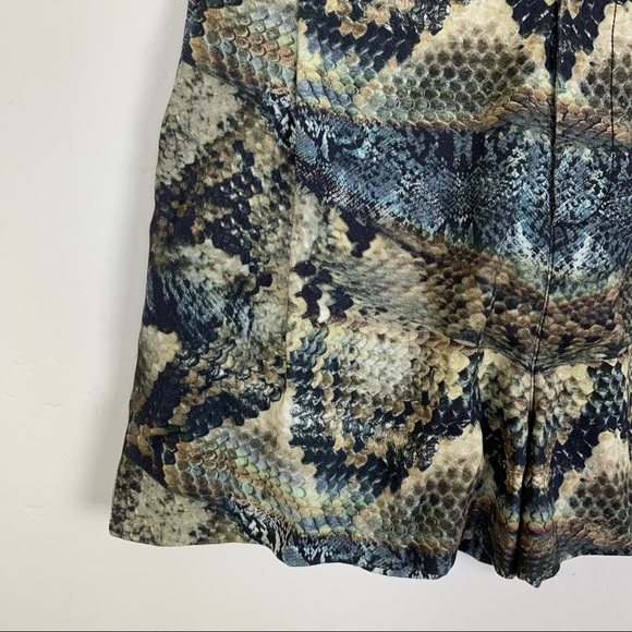 Black Halo Snake Print High Waisted Shorts - Picture 2 of 6